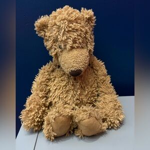 Jellycat London Bunglie Brown Bear Raggedy Stuffed Plush Animal Retired Rare 12"